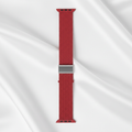 Flätat Nylonarmband Till Apple Watch - Röd