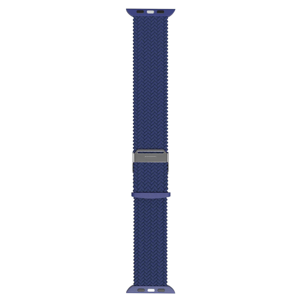 Flätat Nylonarmband Till Apple Watch - Blå