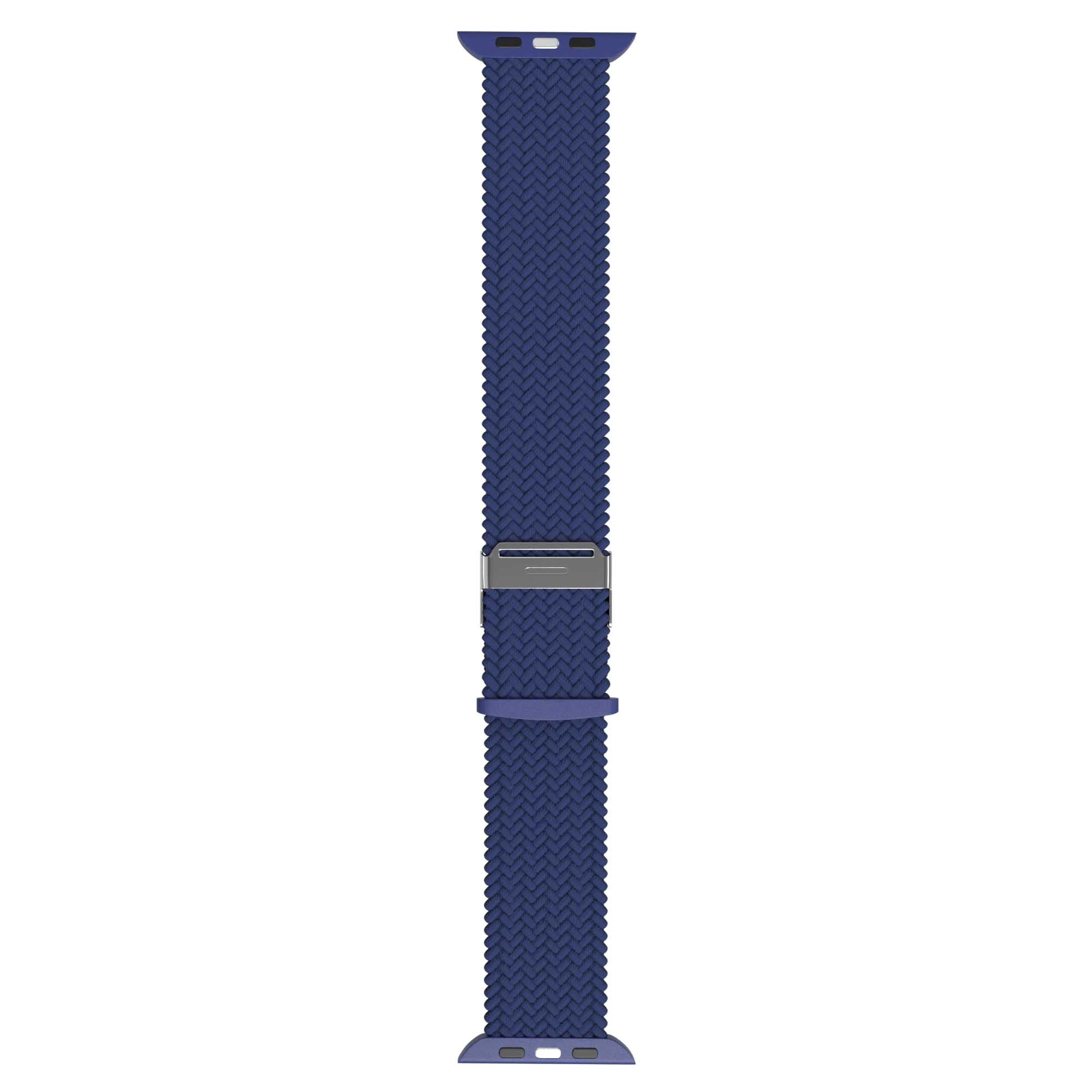 Flätat Nylonarmband Till Apple Watch - Blå