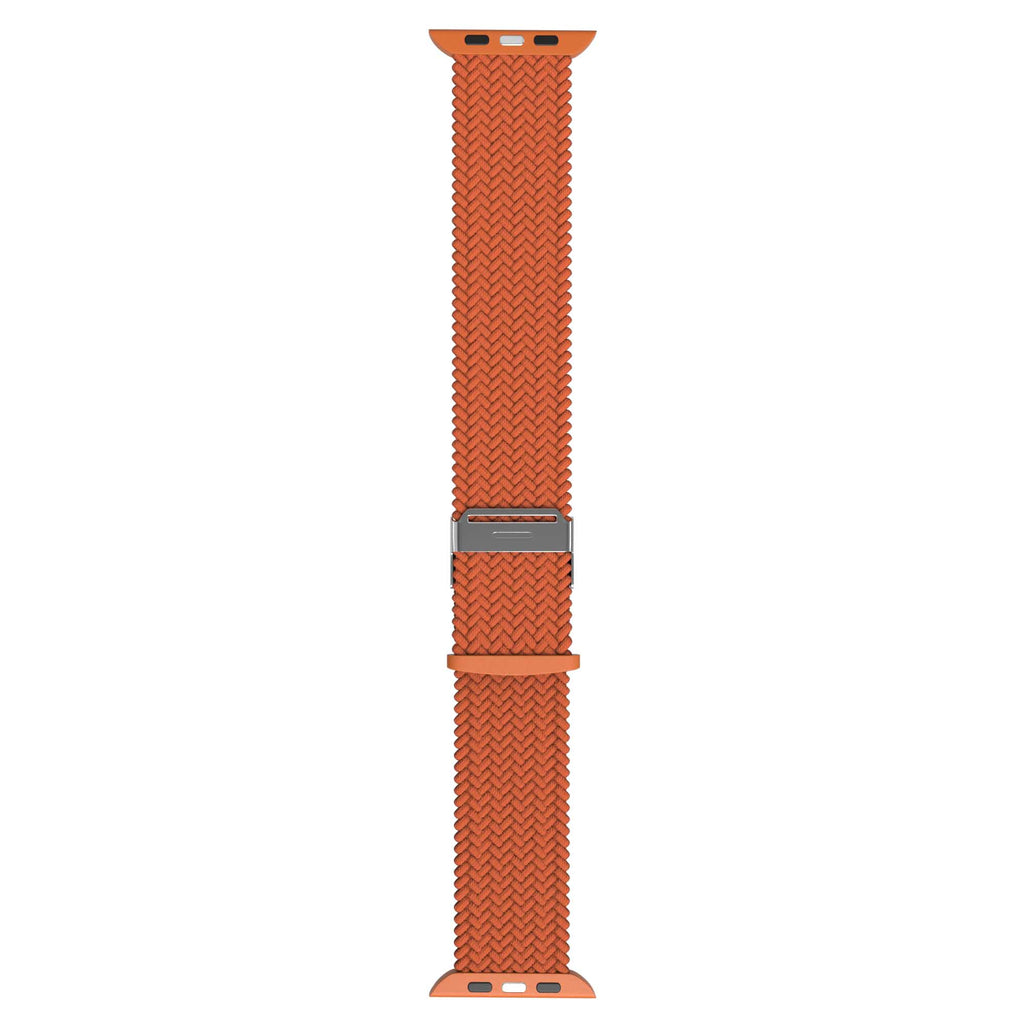   Flätat Nylonarmband Till Apple Watch - Orange