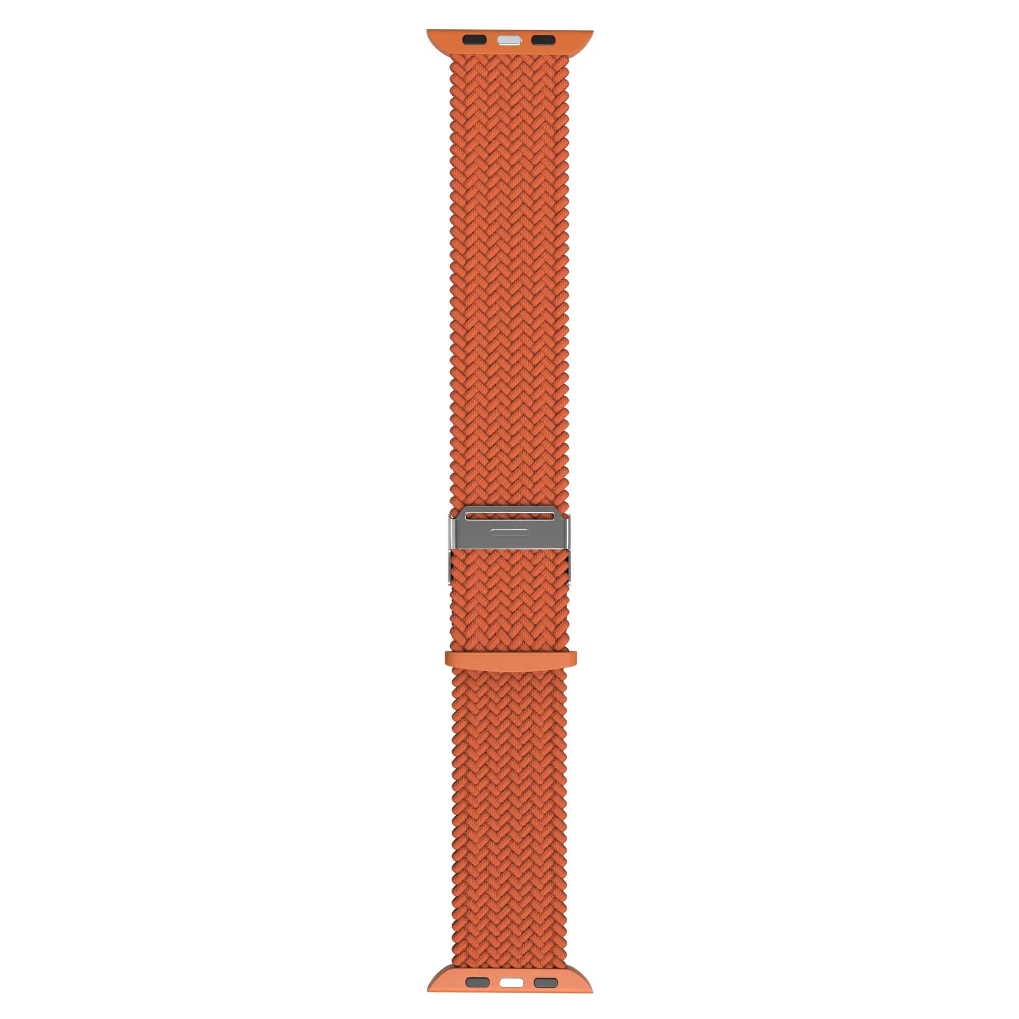   Flätat Nylonarmband Till Apple Watch - Orange