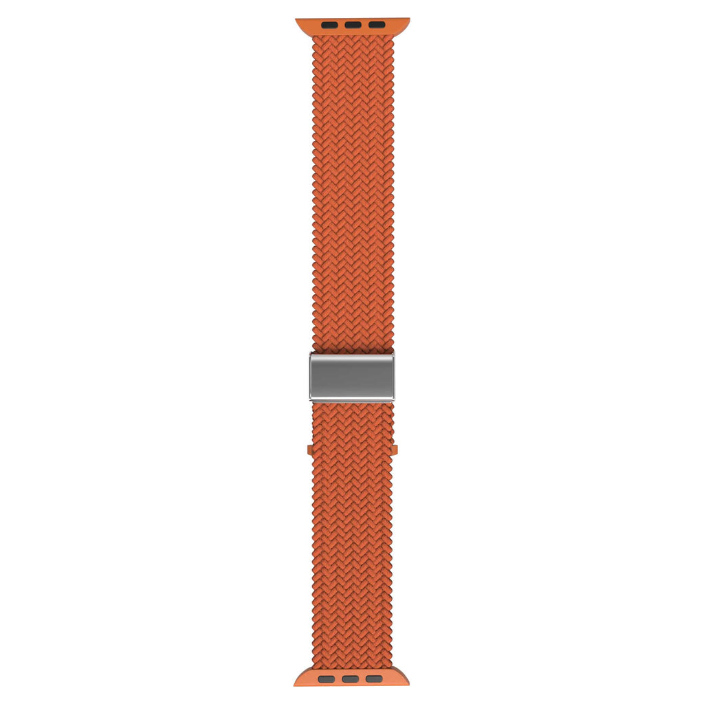   Flätat Nylonarmband Till Apple Watch - Orange