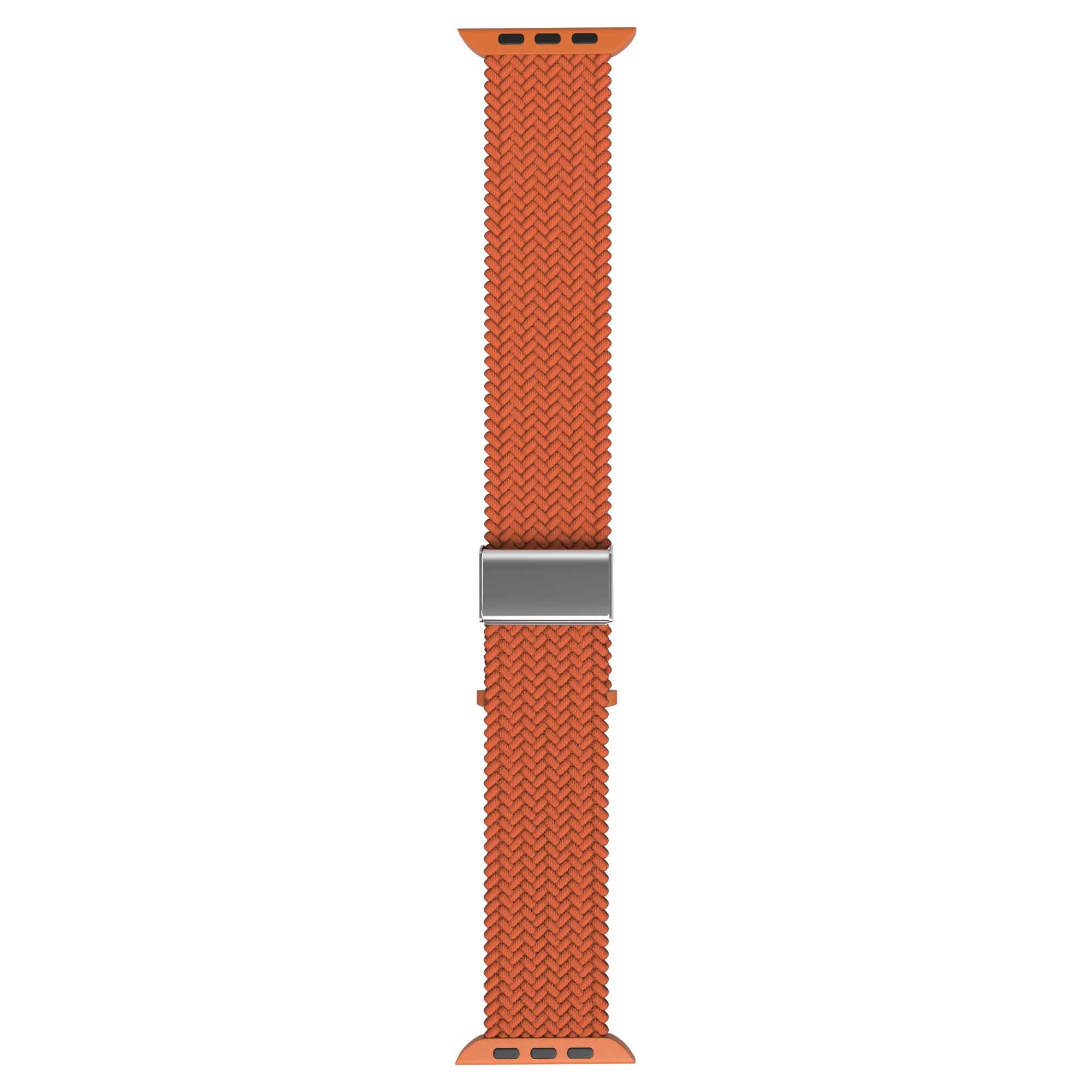   Flätat Nylonarmband Till Apple Watch - Orange