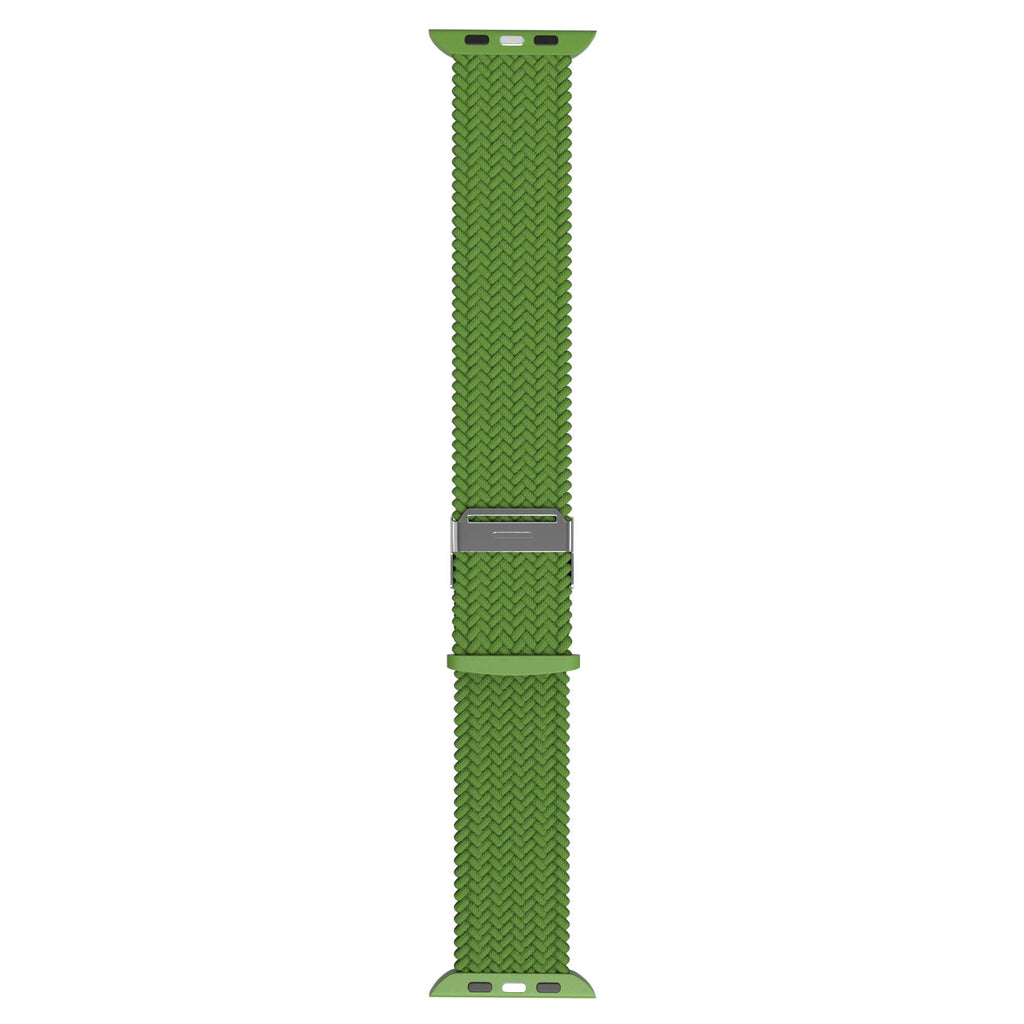 Flätat Nylonarmband Till Apple Watch - Grön