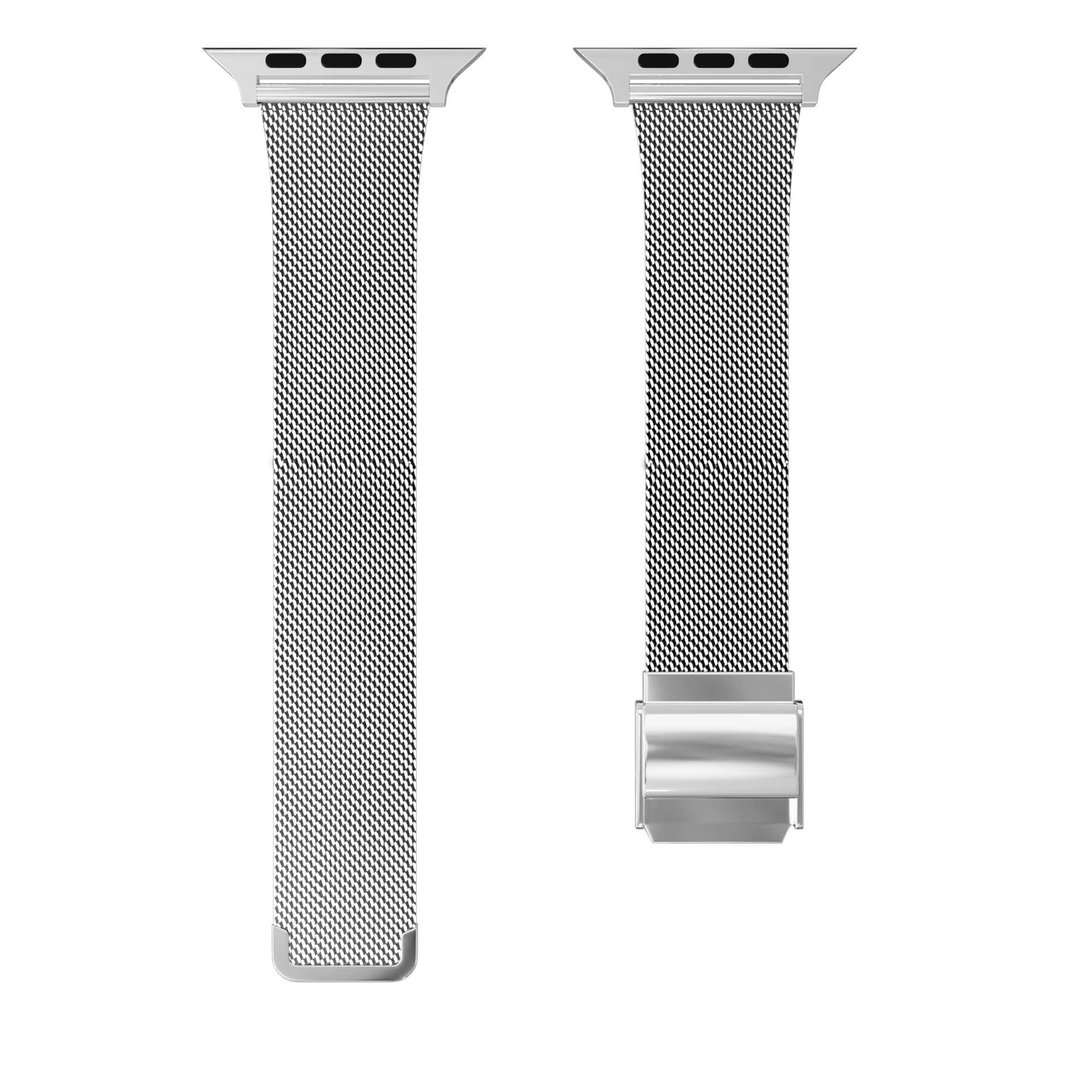 Milanese Mesh Strap for Apple Watch - Silver