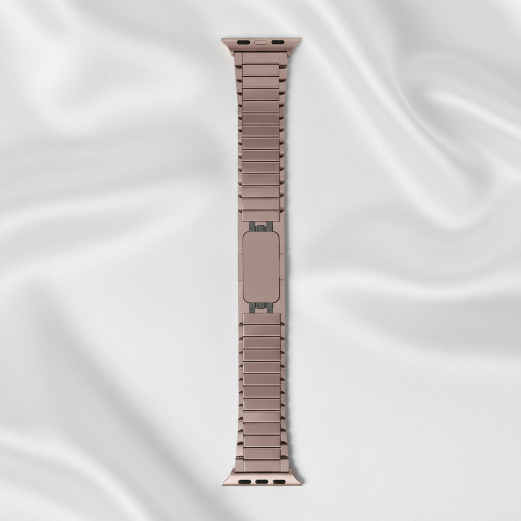 Metallarmband Rostfritt Stål Till Apple Watch - Roséguld