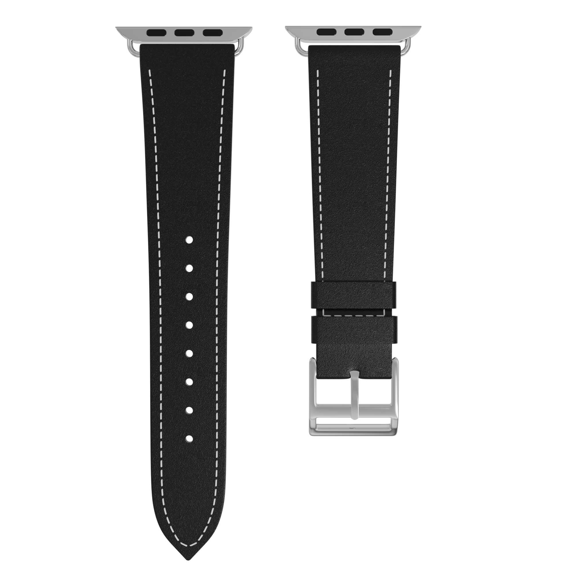 Premium Leather Strap for Apple Watch - Black
