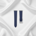 Premium Läderarmband Till Apple Watch - Blå