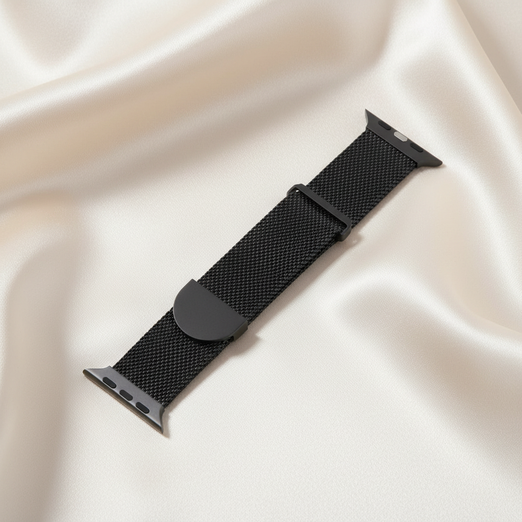 Milanesisk Loop Armband Till Apple Watch - Svart