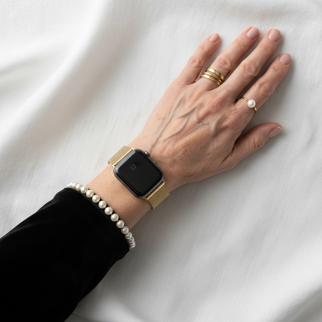 Milanesisk Loop Armband Till Apple Watch - Guld