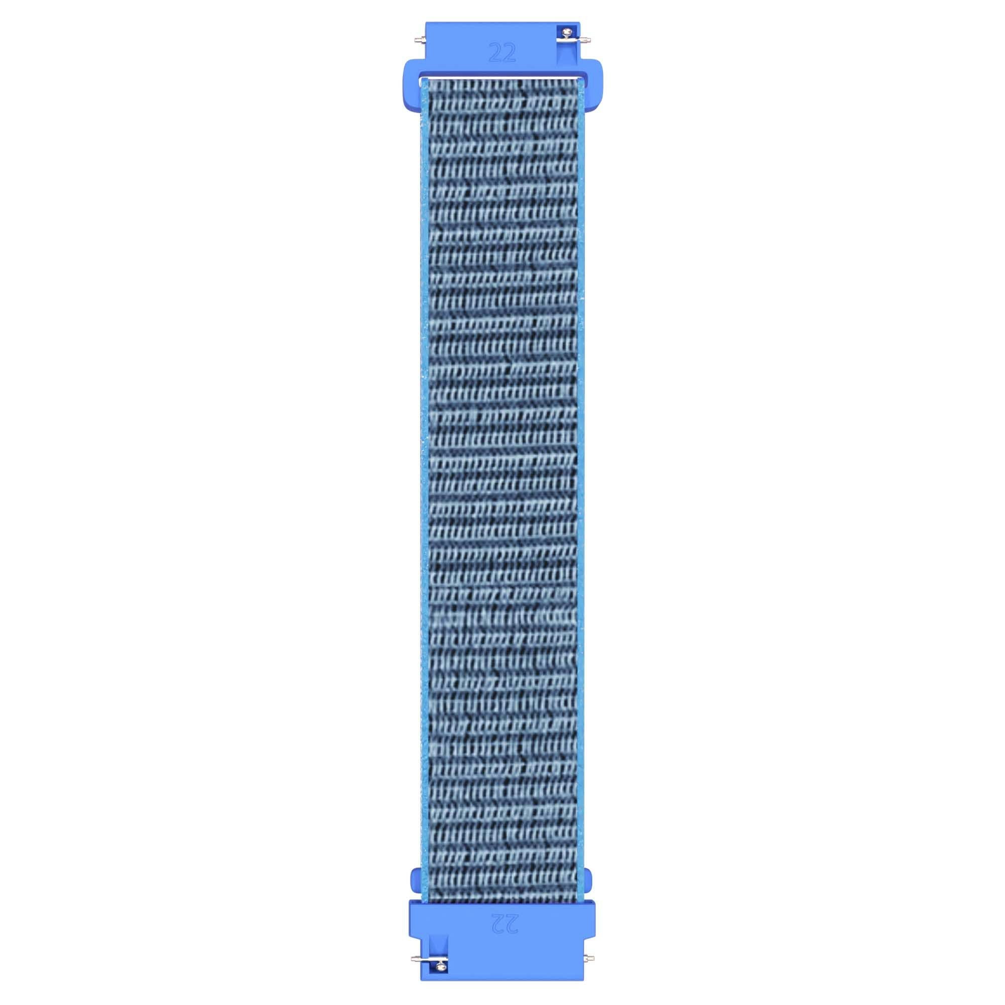 Nylon Sport Watchband 22mm - Light Blue