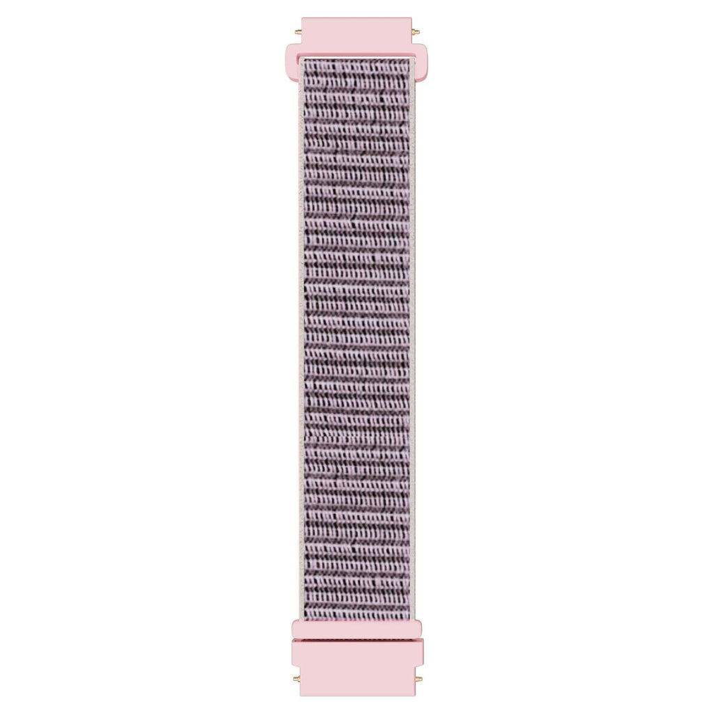 Armband För Smartwatch 22mm Nylon - Rosa 