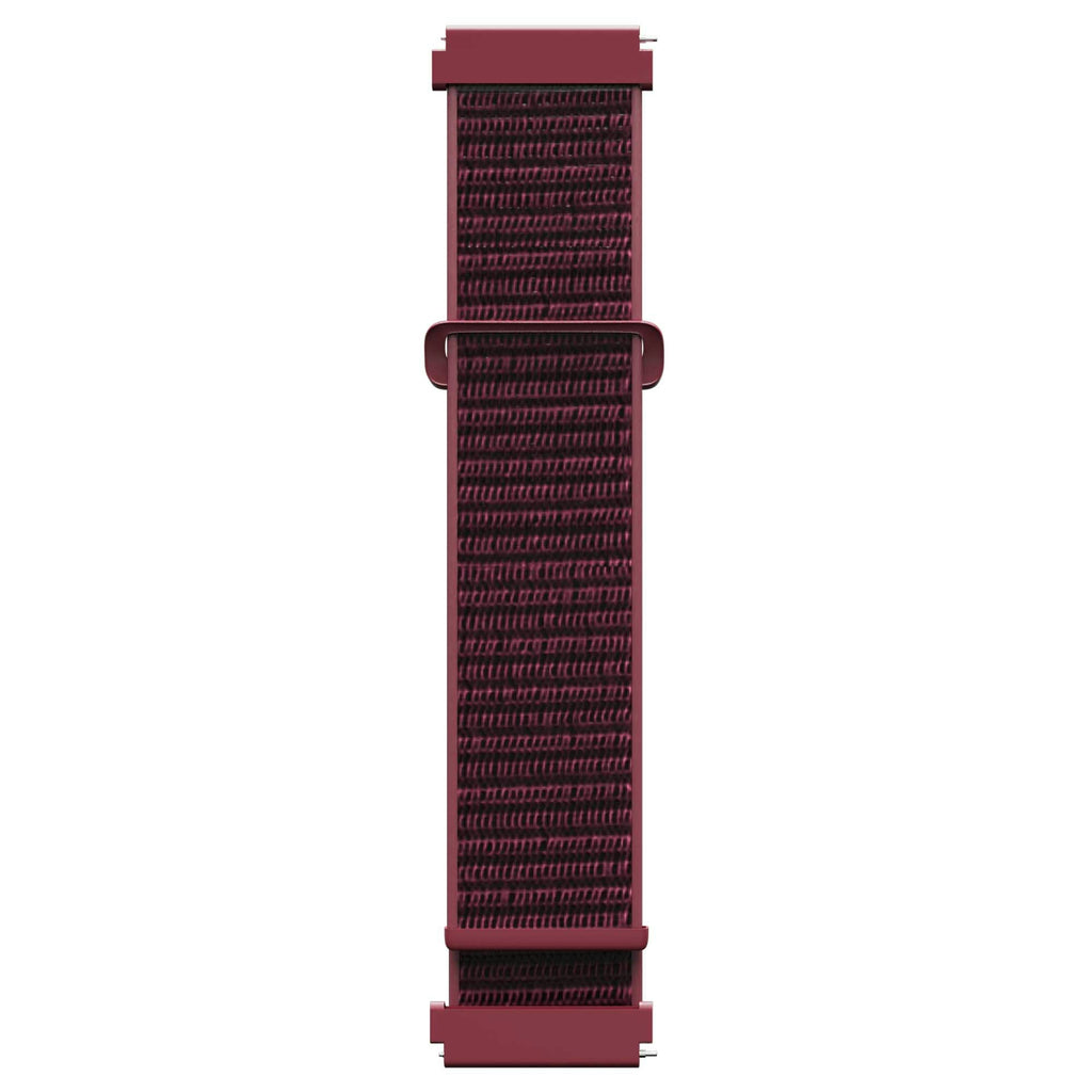 Nylon Sport Watchband 22mm - Burgundy