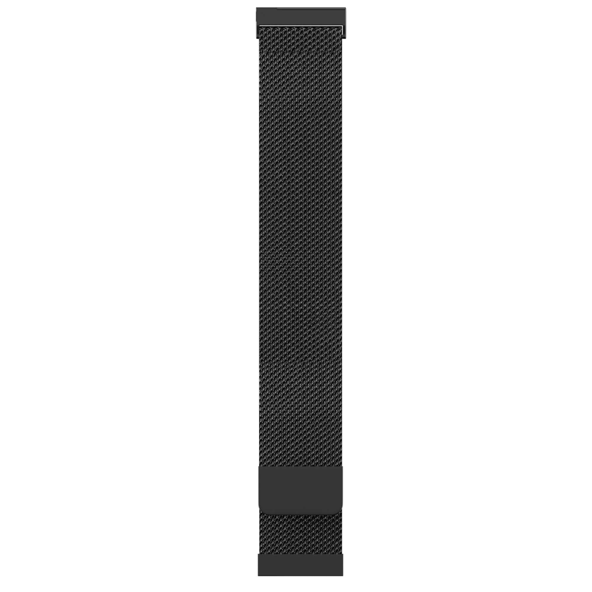 Milanese Loop Metal Wristband 20mm - Black