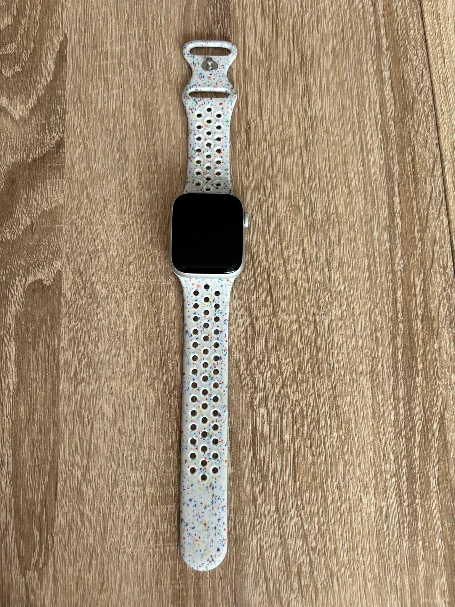 Sports Rubber Band for For Apple Watch - White
