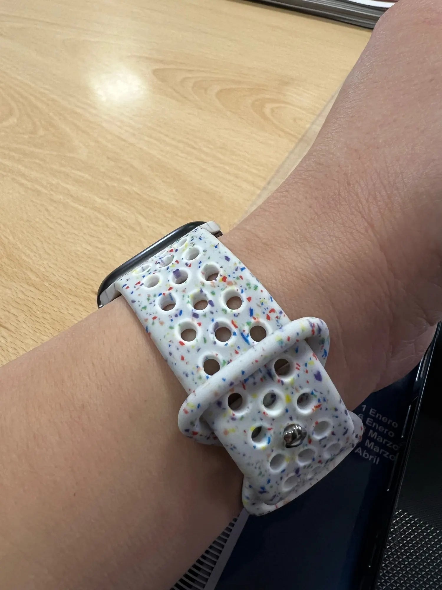 Sports Rubber Band for For Apple Watch - White