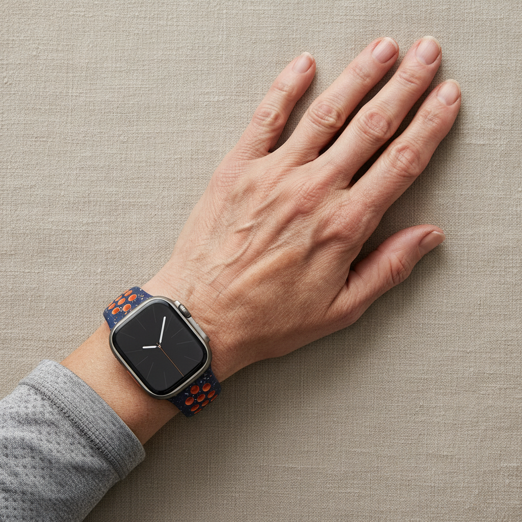 Sportarmband för Apple Watch - Blått och Orange