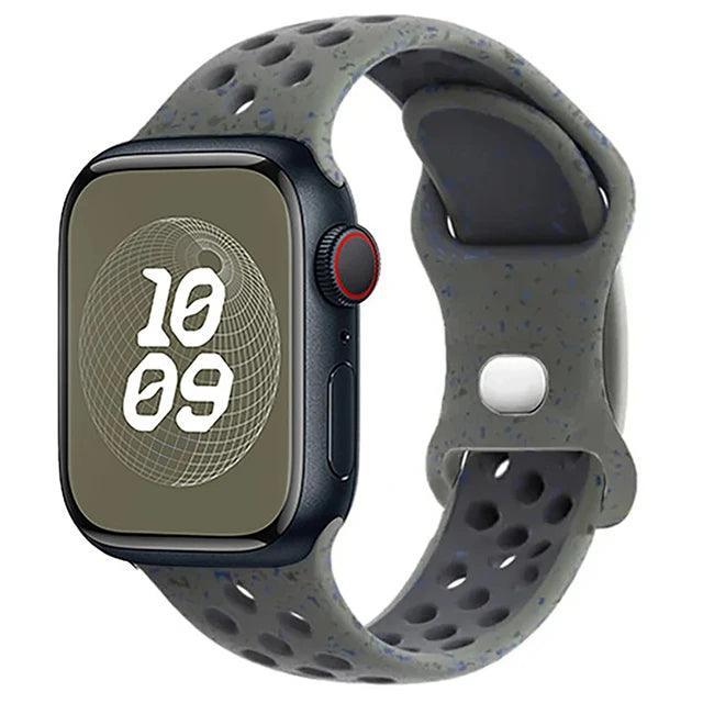 Sports Rubber Band for For Apple Watch - Dark Green