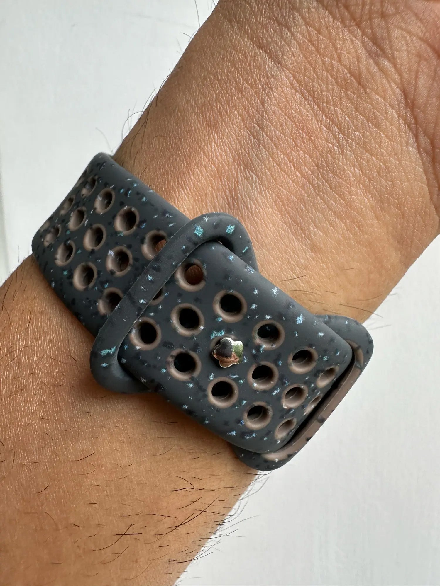 Sports Rubber Band for For Apple Watch - Navy Blue