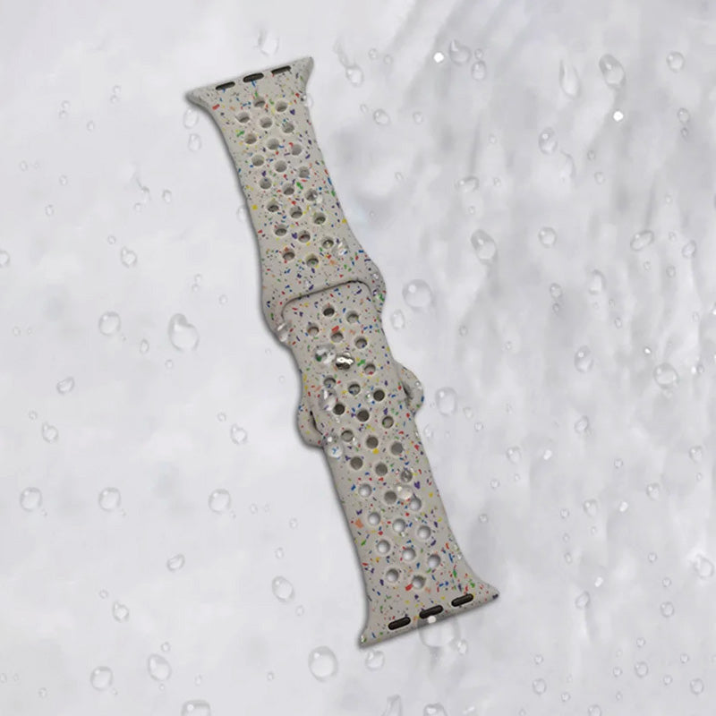 Sports Rubber Band for For Apple Watch - White